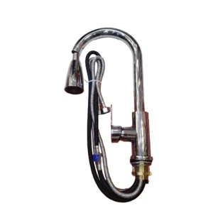 خلاط مطبخ لينزو برأس سحب، تشطيب كروم