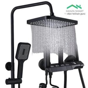 نظام دش مطري هانزا سمارت مع خلاط بمفاتيح بيانو — أسود