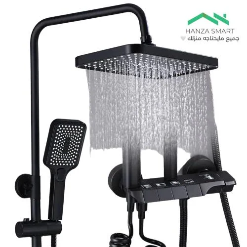 نظام دش مطري هانزا سمارت مع خلاط بمفاتيح بيانو — أسود