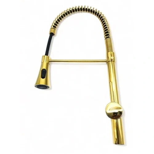 صنبور حوض بعنق طويل — ذهبي