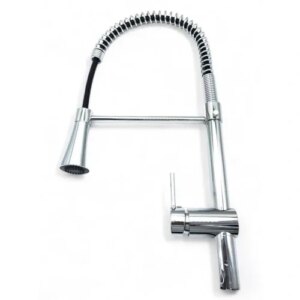 صنبور حوض عنق طويل - كروم فضي