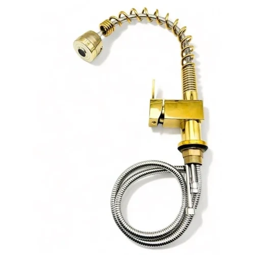 خلاط مجلى برأس سحب — ذهبي