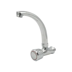 صنبور جداري بخط واحد — فضي