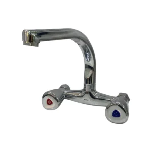 خلاط حوض جداري "رغد" بمقبضين — كروم