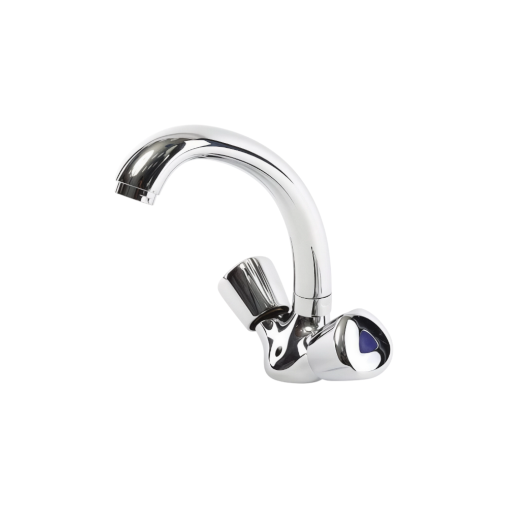 خلاط مغسلة فضي عادي