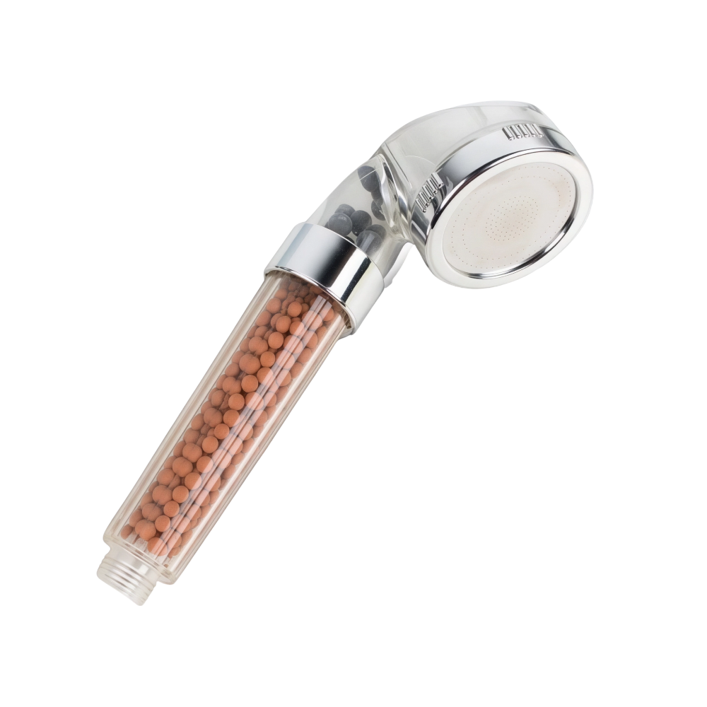 رأس دش شفاف مع فلتر وتبريد