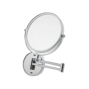 Double-sided magnifying wall mirror – a practical bathroom accessory for personal care