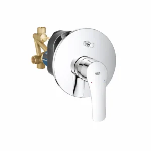 Eurosmart wall-mounted shower mixer with two-way diverter — Grohe