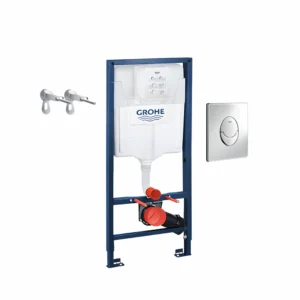 Grohe concealed siphon with complete chassis and circular pressure plate