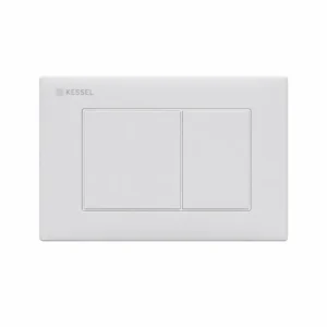 Kessel concealed siphon kit with square chrome flush plate — Made in Germany