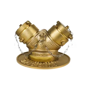 Civil Defense Brass Connector - Double Fire Hose Distributor for Emergency Systems