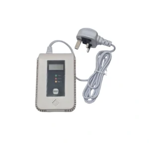 Home gas detector with audible alarm for leak monitoring