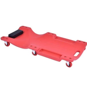 زحافة ميكانيكية لصيانة السيارات — بكرة فحص بلاستيكية مزوّدة بست عجلات