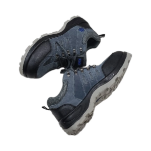 حذاء سلامة رمادي غامق بمقدمة فولاذية مقاوم للانزلاق والمتانة للاستخدام الصناعي | KMR