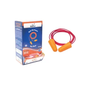 سدادة أذن فولتكس عازلة للضوضاء من فوم ناعم مع حبل تثبيت — حماية سمع مريحة للاستخدام الطويل