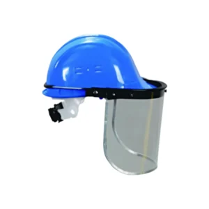 واقٍ للوجه شفاف لمعدات الوقاية الشخصية — حماية للوجه والعينين برؤية واضحة ومقاوم للصدمات، يركب على خوذة بأمان