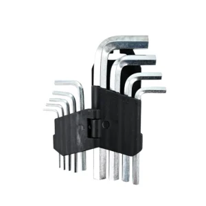 Multi-size hex Allen wrench set with a practical case for careful assembly and maintenance