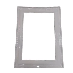 إطار جداري لمكيف الهواء من البلاستيك - إكسسوار أبيض أنيق مقاوم للرطوبة وسهل التركيب