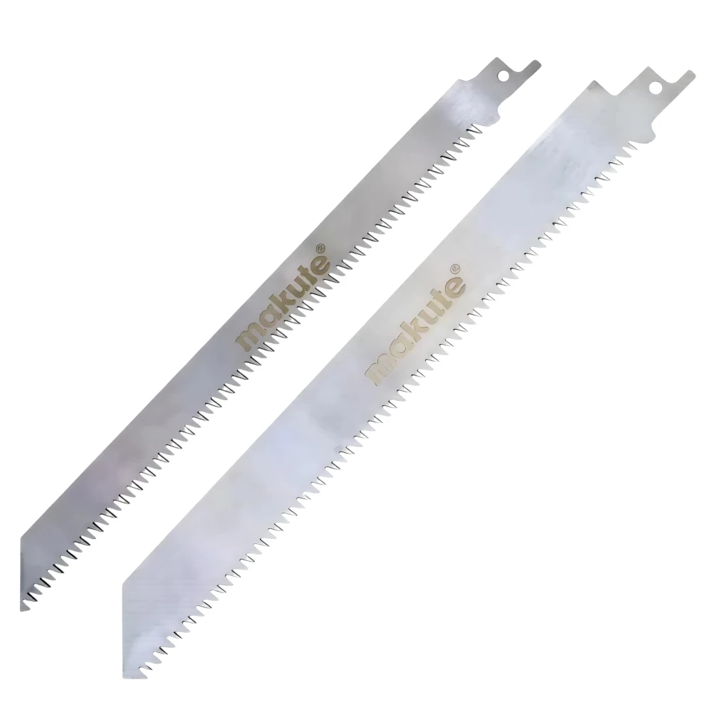 Steel reciprocating saw blade set (2 pieces) for cutting wood — Makiot