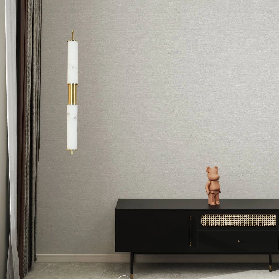 Modern pendant lamp in an olive green color — 18W yellow light