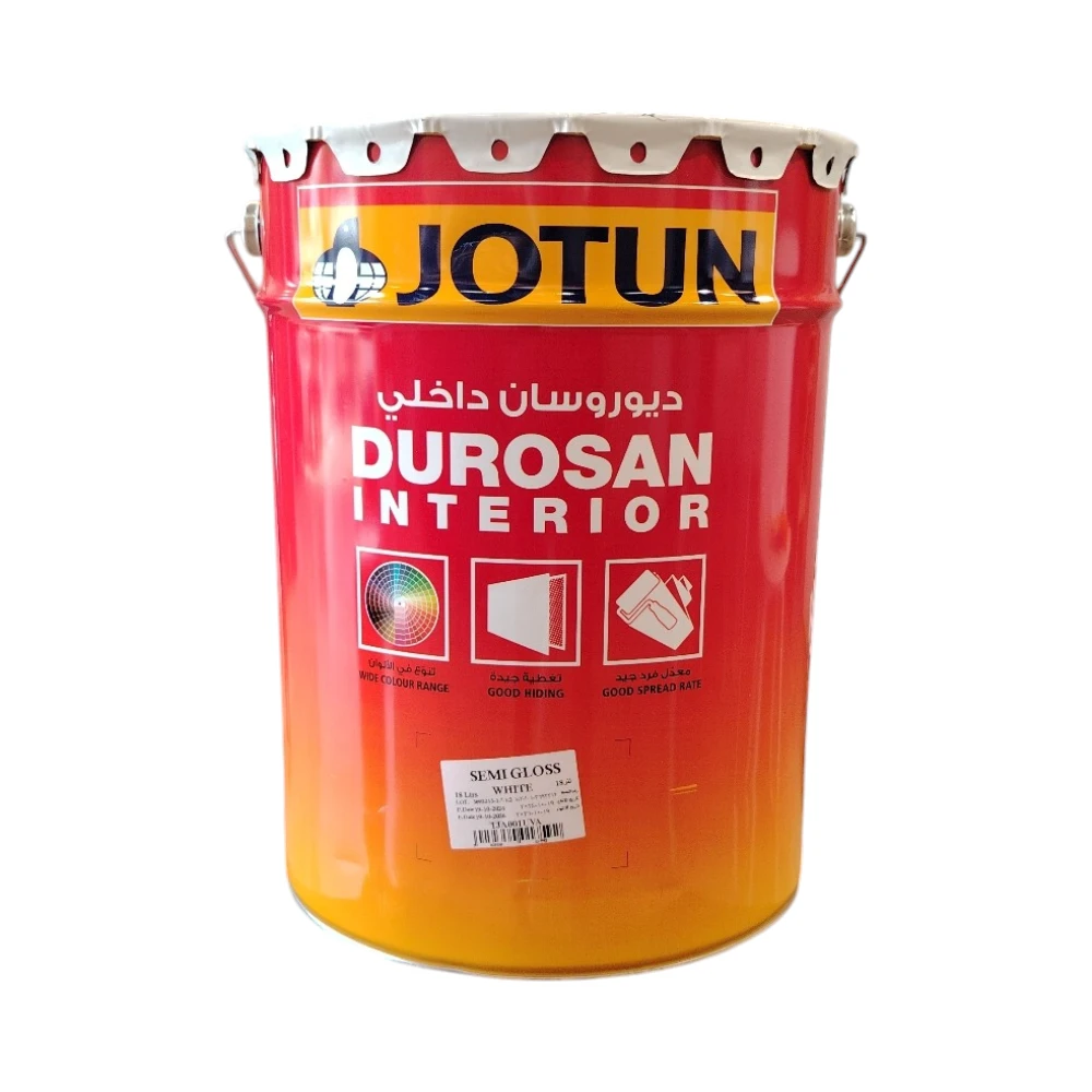 دهان داخلي جوتن ديوروسان نصف لامع أبيض 18 لتر — طلاء عالي التغطية