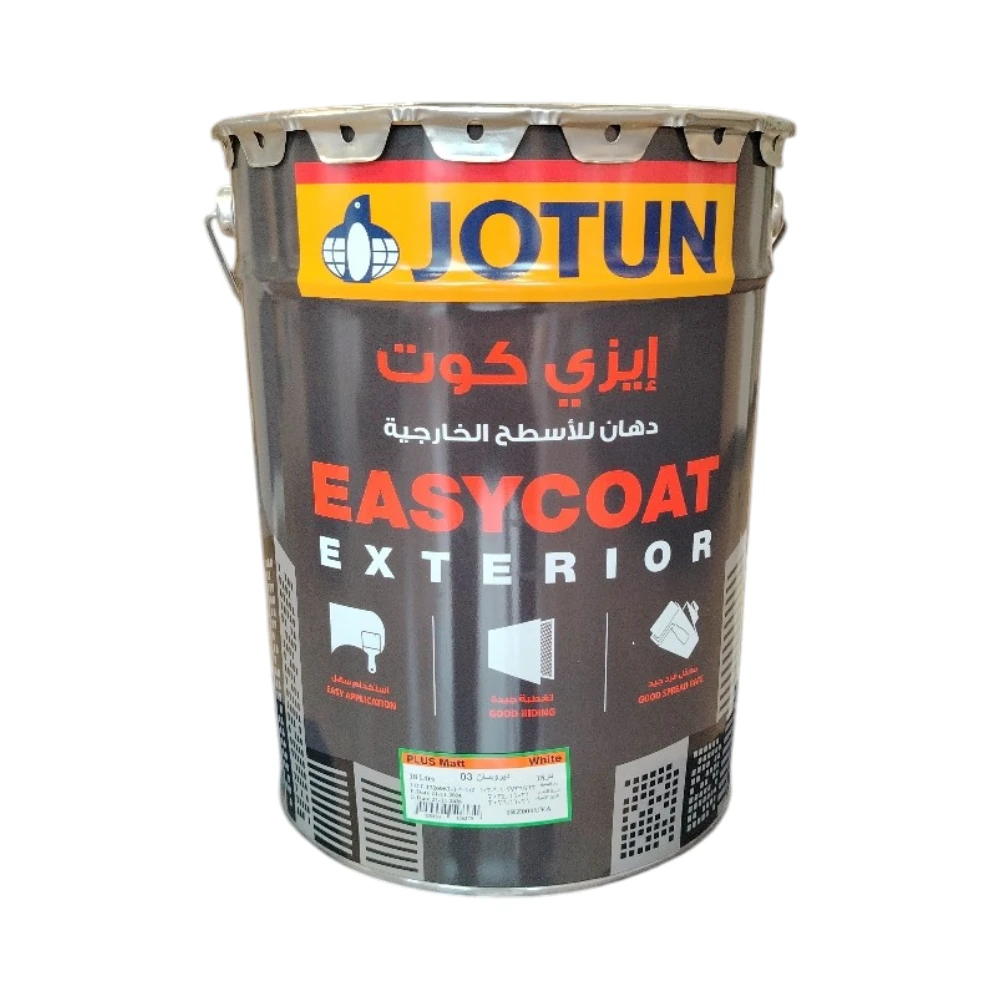 Jotun Easy Coat Exterior Paint — 18 Liters, Matte White