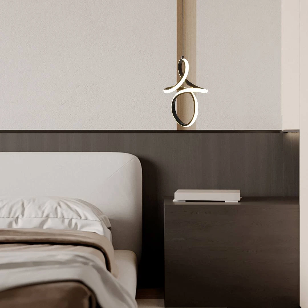 معلّق مودرن أسود بثلاث إضاءات، 18 واط