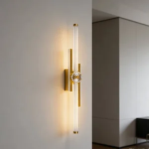 مصباح حائطي مودرن باللون الزيتي - إضاءة صفراء 18 واط