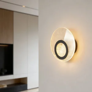 أبليك حائط مودرن أسود — ثلاثي بقدرة 18 واط