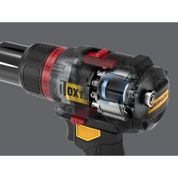 دريل مطرقي لاسلكي 18 فولت بلا فحمات - CAT DX13