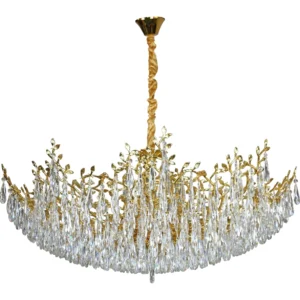 ثريا معلقة مودرن ذهبية 18 قاعدة E14