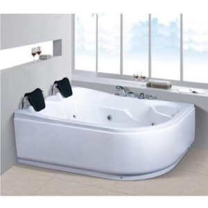 بانيو جاكوزي فاخر 180×120 سم — أبيض (جهة اليمين)