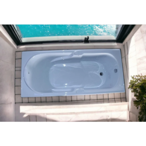 بانيو أكريليك من يونكس قائم بذاته 180×80 سم — أبيض