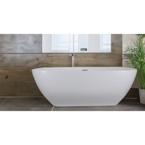 حوض استحمام كلاسيكي قائم بذاته من إيفا — 180×80 سم — أبيض