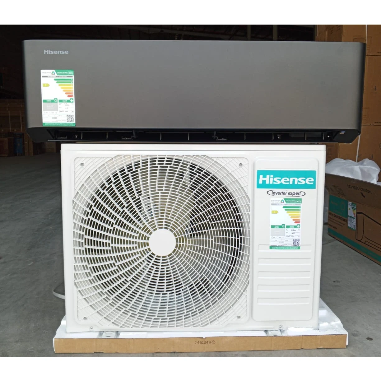 مكيف سبليت جداري هايسنس 18000 وحدة تبريد — بارد فقط، إنفرتر، أسود (SUV18CBN25)