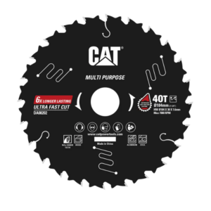 قرص منشار دائري متعدد الاستخدامات 184 مم (40 سن) — CAT طراز DA08202