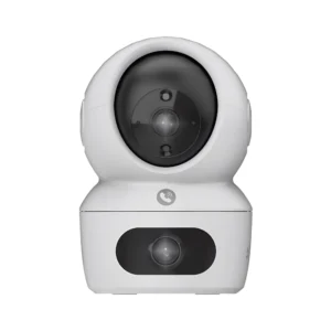 كاميرا مراقبة داخلية بعدستين متحركتين بشبكة واي فاي — دقة 2 ميجابكسل، تغطية واسعة وتحكم ذكي