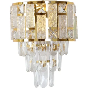 إضاءة معلّقة عصرية ذهبية (2 × E14)