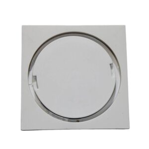 مصفاة بلاستيكية 20×20 سم — أبيض سادة، صنع في الصين