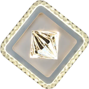 مصباح سقفي مربع مودرن أبيض — 20 واط، 3 أوضاع إضاءة، مقاس 200 مم