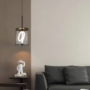 مصباح جداري (أبليك) مودرن مفرد أسود — ضوء أصفر 20 واط