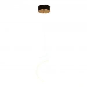 Modern pendant light in gold, 20 watts, with three lighting modes
