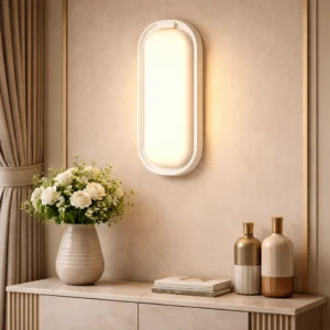 كشاف بيضاوي أبيض بقدرة 20 واط — إنارة صفراء