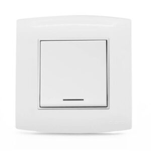 مفتاح سخان 20 أمبير موديل "ألف" — أبيض عريض (الفنار)