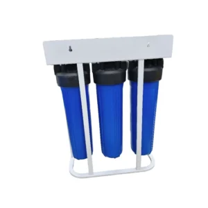 نظام فلترة مياه ثلاثي 20 بوصة من بوريرينا مع عدادات ضغط