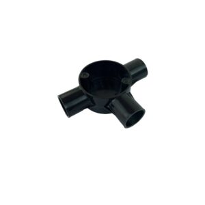 موزع كهرباء ثلاثي 20 مم (أسود)