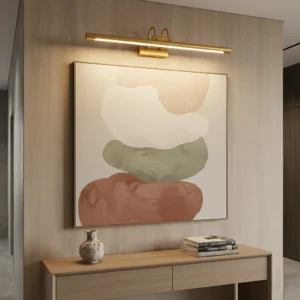 أبليك حائط مودرن بلون زيتوني — ثلاثي الإضاءة 20 واط، طول 800 مم