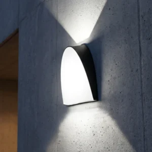 كشاف بوابة أسود 20 واط LED ضوء أبيض — أمان وأناقة لمنزلك