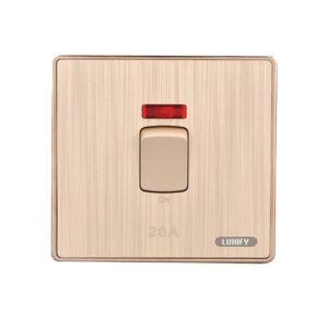 مفتاح سخان كهربائي 20 أمبير من LUXIFY - ذهبي