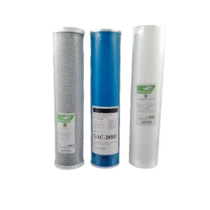 طقم شمعات فلتر مياه هدير بلس ثلاثي المراحل 20 بوصة بيغ بلو (PP/GAC/CTO)